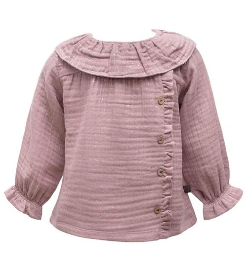 Se Little Wonders Bluse - Alma - Dusty Rose Glitter ved KidsWorld