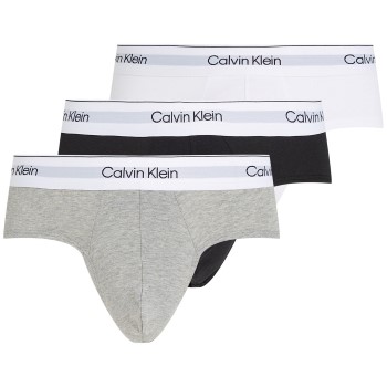 Calvin Klein 3P Modern Cotton Stretch Hip Briefs Flerfarvet bomuld Large Herre