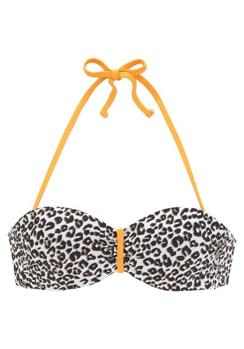 BUFFALO Bikinioverdel 'Kitty'  beige / brun / gul