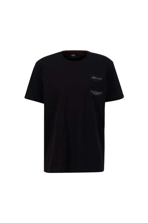 ALPHA INDUSTRIES Bluser & t-shirts  sort / hvid