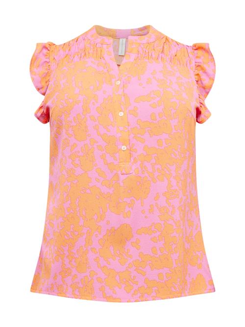 Se ONLY Carmakoma Bluse 'LUX'  orange / pink ved About You