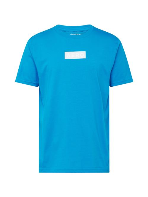 AÉROPOSTALE Bluser & t-shirts  azur / lysegrå / hvid