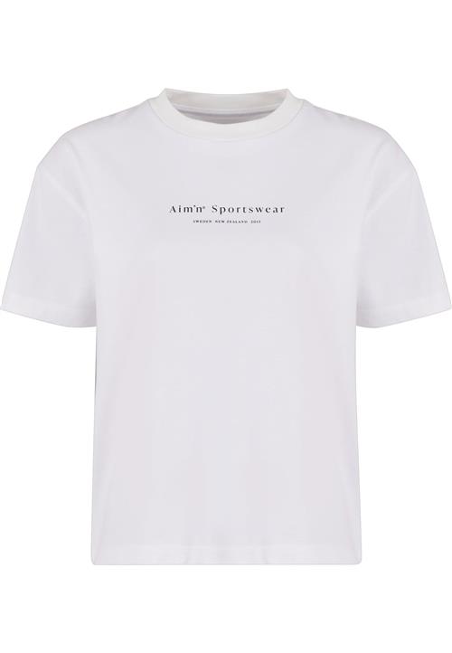 Aim'n Shirts 'AMN-243-TOP -23100182-017'  sort / hvid