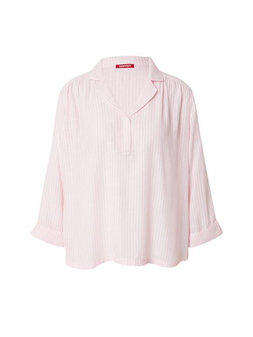 Se ESPRIT Bluse  pastelpink / hvid ved About You