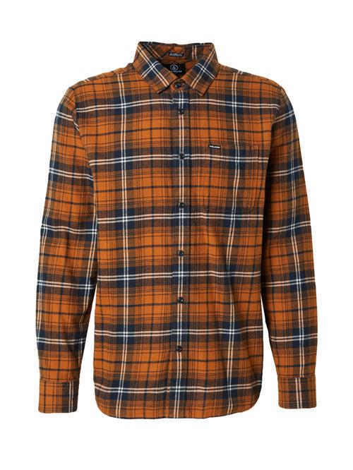 Volcom Skjorte 'CADEN PLAID'  navy / cognac / sort