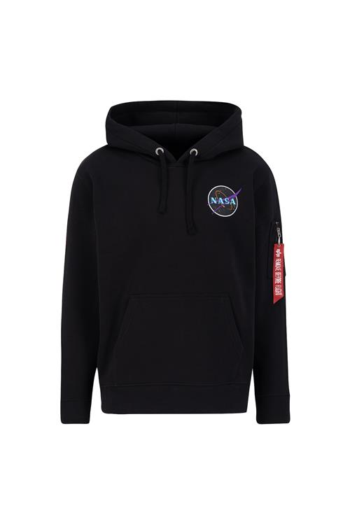 Se ALPHA INDUSTRIES Sweatshirt 'Space Shuttle'  blandingsfarvet / sort ved About You