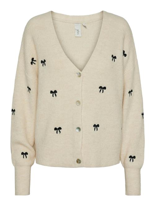 Y.A.S Cardigan 'YASBOW'  beige / sort