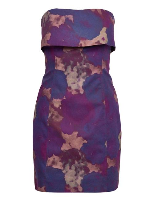 Printed Canvas Strapless Mini Dress REMAIN Birger Christensen Patterned