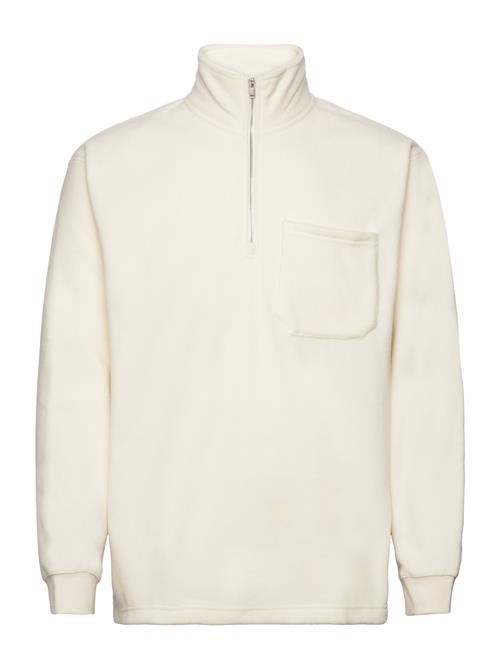 Se Selected Homme Slhrelaxgotler Fleece Half-Zip Sweat Selected Homme Beige ved Booztlet