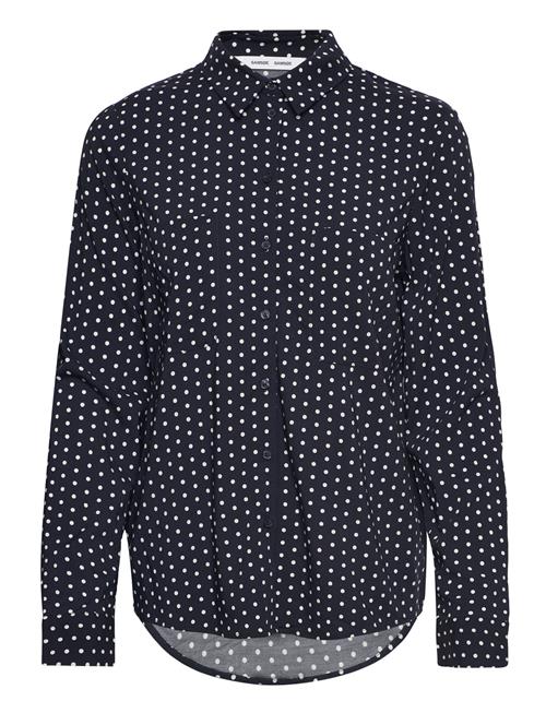 Samsøe Samsøe Milly Shirt Aop 9942 Samsøe Samsøe Navy