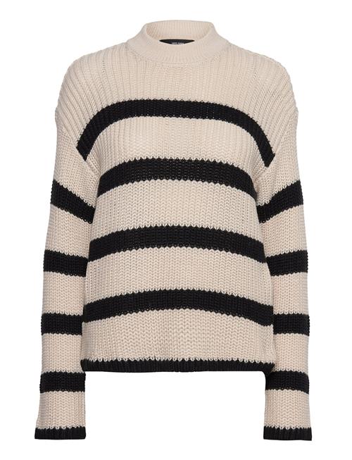 Se Vero Moda Vmhilda Ls Highneck Pullover Ga Noos Vero Moda Beige ved Booztlet