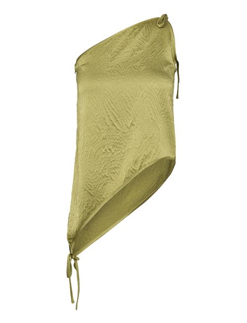 Se Hosbjerg Katarina Shoulder Top Hosbjerg Khaki ved Booztlet