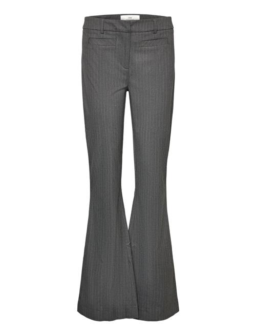 Les Coyotes De Paris Mid Waist Flare Trousers Les Coyotes De Paris Grey