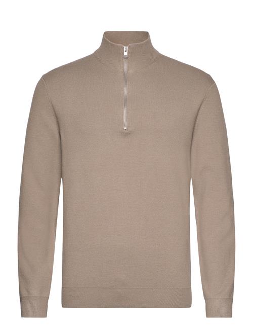 Lindbergh Ecovero Half Zip Knit Lindbergh Beige