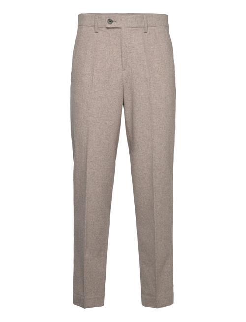 Lindbergh Flannel Wool Blend Formal Pant Lindbergh Beige