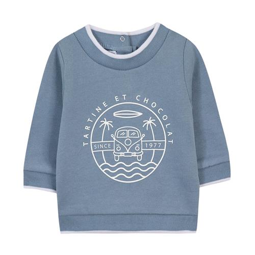 Se Tartine et Chocolat Sweatshirt Blueberry | Blå | 18 months ved Babyshop