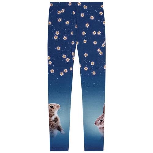 Molo GOTS Niki Leggings Shooting Stars | Blå | 98 cm