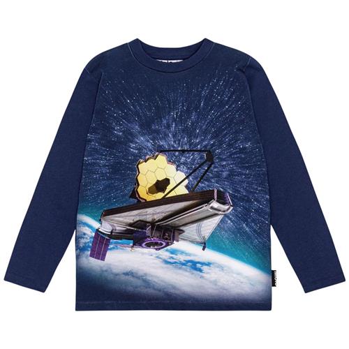 Molo GOTS Reif Langærmet T-shirt Telescope | Marine blå | 128 cm