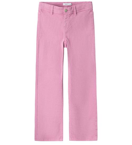 Se Name It Bukser - Twill - NkfPolly - Fuchsia Pink ved KidsWorld