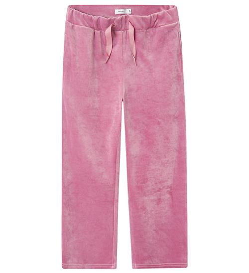 Se Name It Bukser - NkfRagna - Velour - Mauve Orchid ved KidsWorld