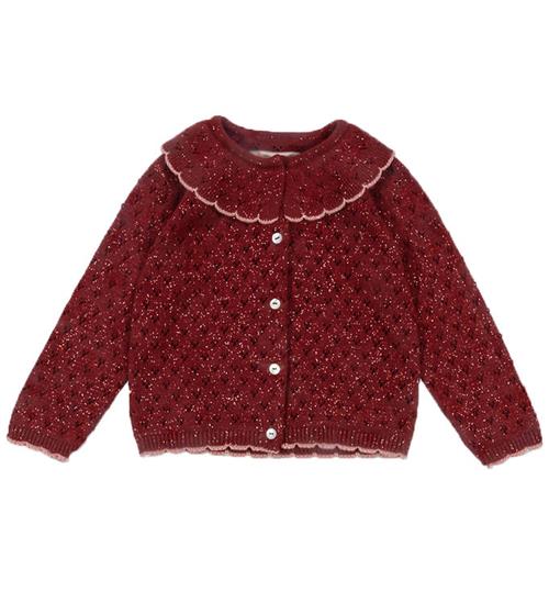 Se Konges Sløjd Konges sløjd Cardigan - strik - Holiday - Red Dahlia ved KidsWorld