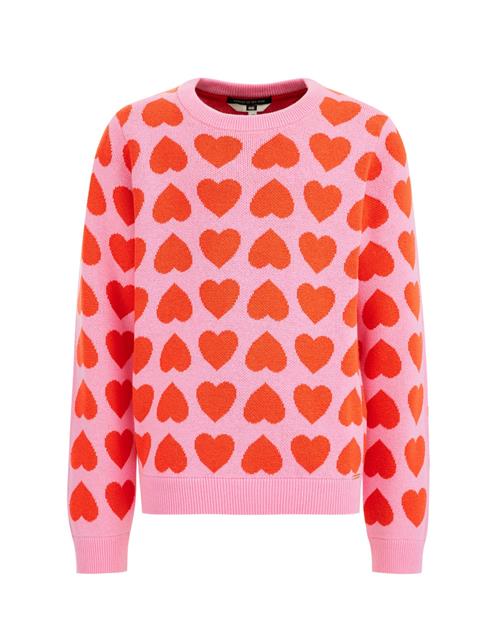 Se WE Fashion Pullover  lys pink / rød ved About You