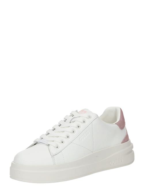 Se GUESS Sneaker low 'Elbina'  lyserød / hvid ved About You