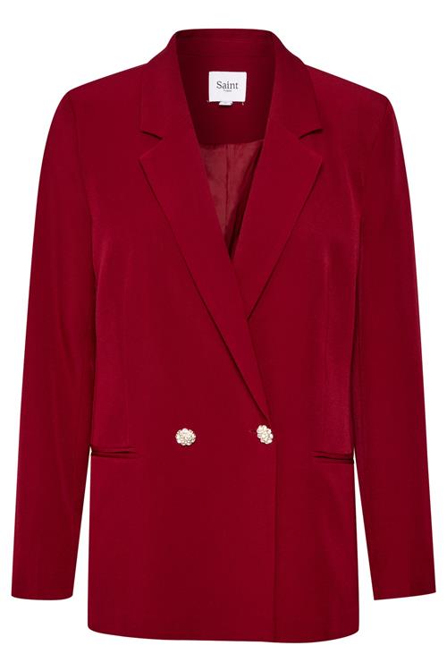 SAINT TROPEZ Blazer 'Oliva'  carminrød