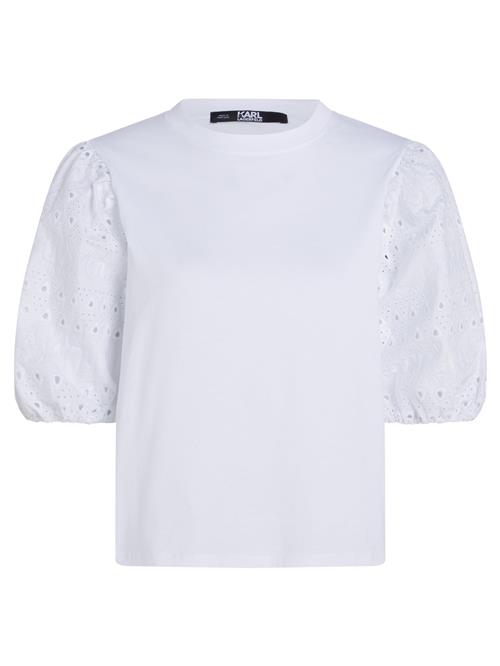 Karl Lagerfeld Bluse 'Lace'  hvid