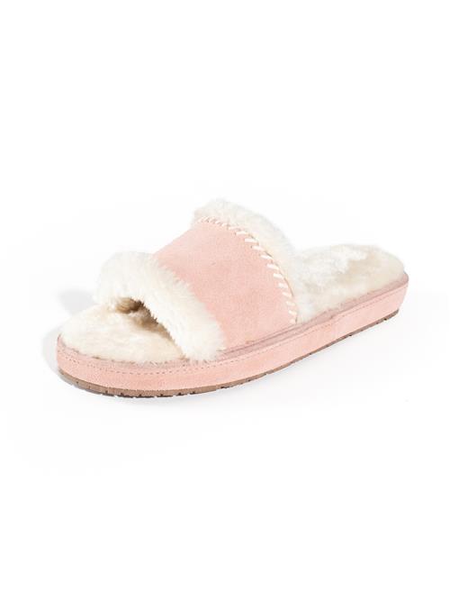 Minnetonka Hjemmesko ' Loni'  pink / hvid