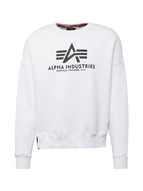 ALPHA INDUSTRIES Sweatshirt  mørkerød / sort / hvid