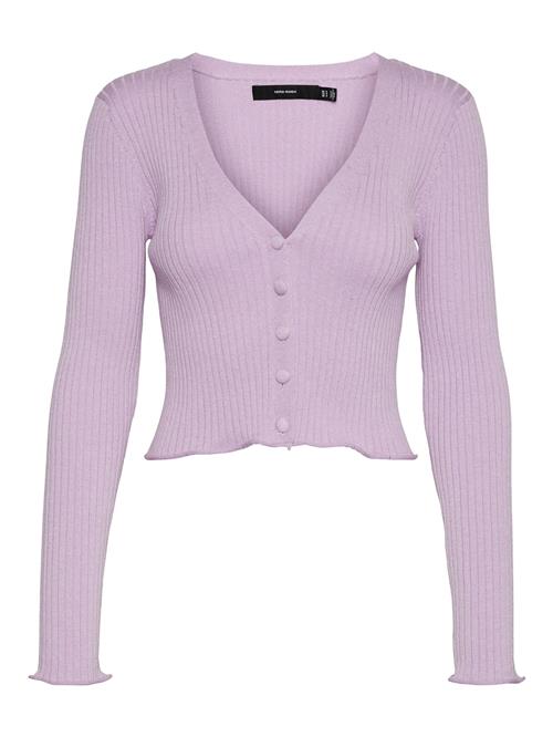 Se VERO MODA Cardigan 'Fibly'  lysviolet ved About You