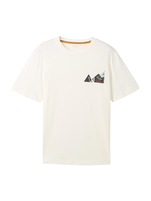 TOM TAILOR Bluser & t-shirts  lysegrå / sort / offwhite