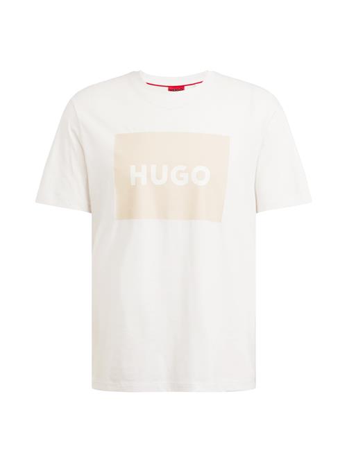 Se HUGO Bluser & t-shirts 'Dulive'  sand / hvid ved About You