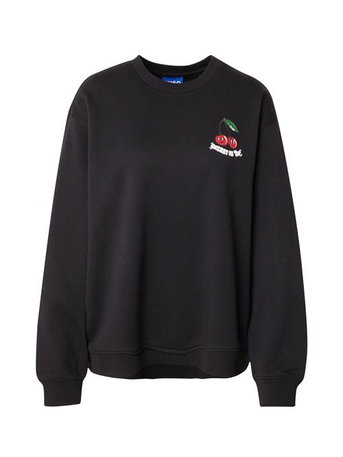 HUGO Sweatshirt  grøn / rød / sort / hvid