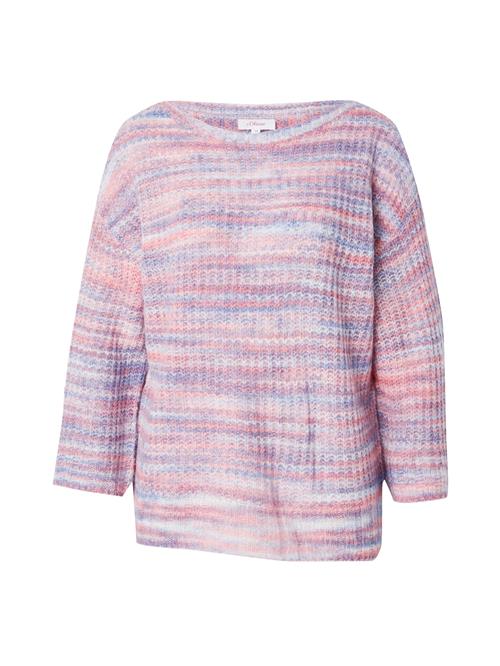 Se s.Oliver Pullover  blå / lilla / pink / hvid ved About You