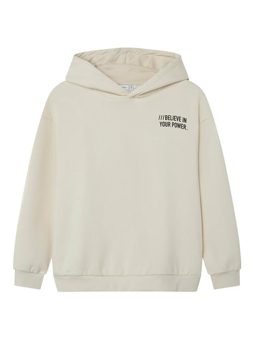 NAME IT Sweatshirt 'NKMOSVILD'  beige / sort