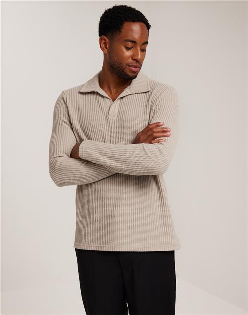 Ciszere Nelson knitted long sleeve Striktrøjer Beige