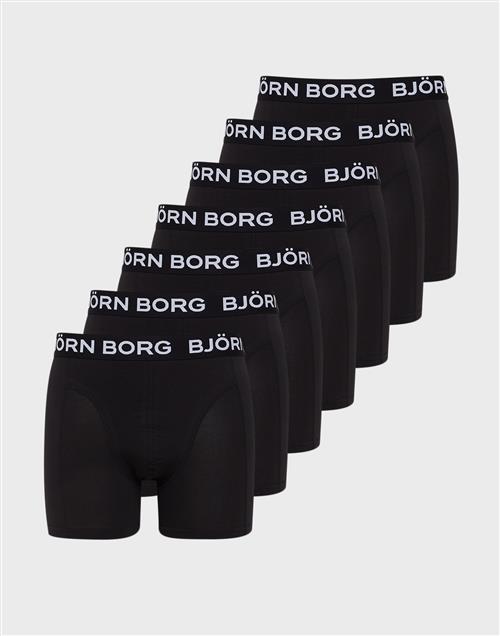 Björn Borg Cotton Stretch Boxer 7p Multipack underbukser Sort