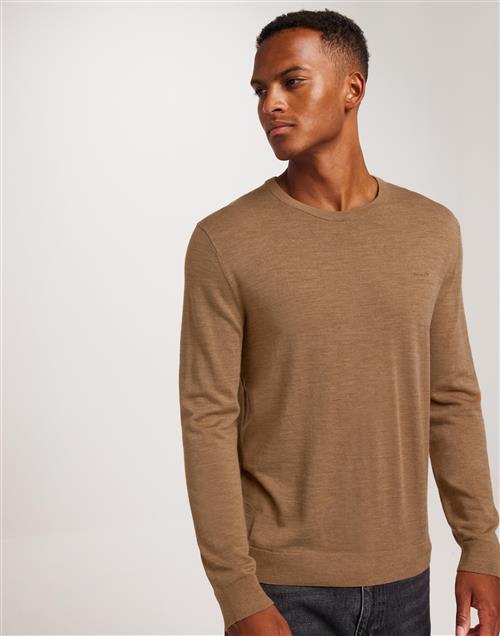 Gant Extrafine Merino Wool C-Neck Striktrøjer Brun