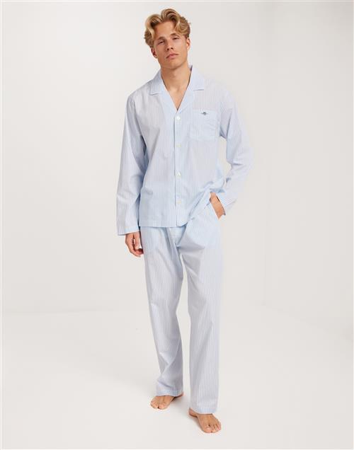 Gant Stripe Pajama Set Shirt and Pants Pyjamas Blå