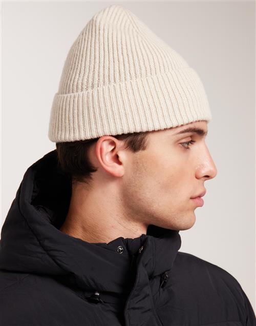 Selected Homme Slhmason Merino Wool Beanie Huer Beige