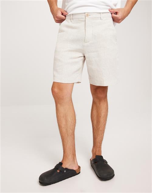 Selected Homme Slhregular-Mads Linen Shorts Noos Hørshorts Beige