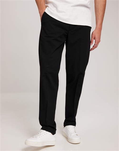 Selected Homme Slhstraight-Liam String Trs Flex Slacks Sort