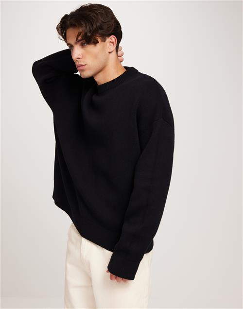 Jack & Jones Jorkobe Knit Crew Neck Sweatshirts Sort