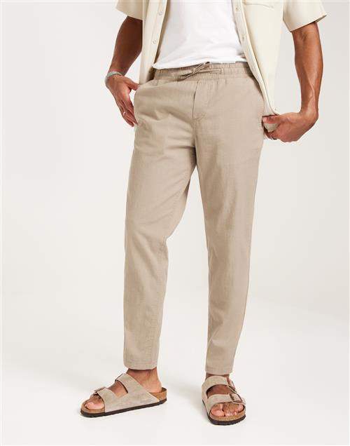 Jack & Jones Jpstace Jjbreeze Linen Blend Hørbukser Beige