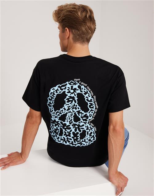 Dr Denim Trooper Tee Printed t-shirts Sort