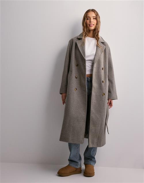 Pieces - Beige - Pcmarbel Long Coat Noos