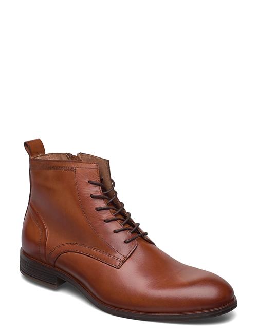 Bianco Biabyron Leather Lace Up Boot Bianco Brown