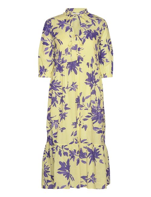 Anshun Aop Boho Dress Tamaris Apparel Yellow